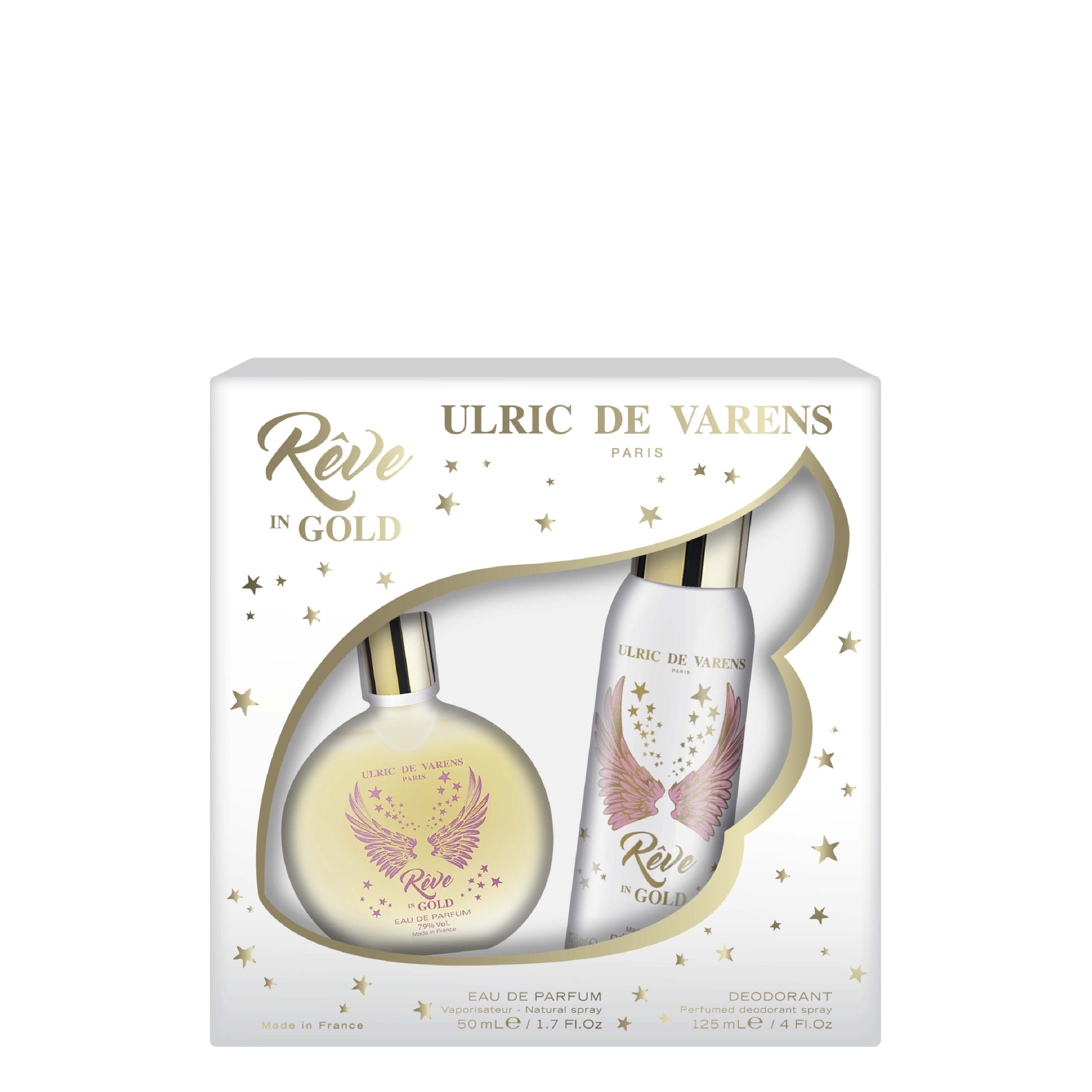 Conjunto UDV Reve in Gold EDP 50ml + Deo 125ml
