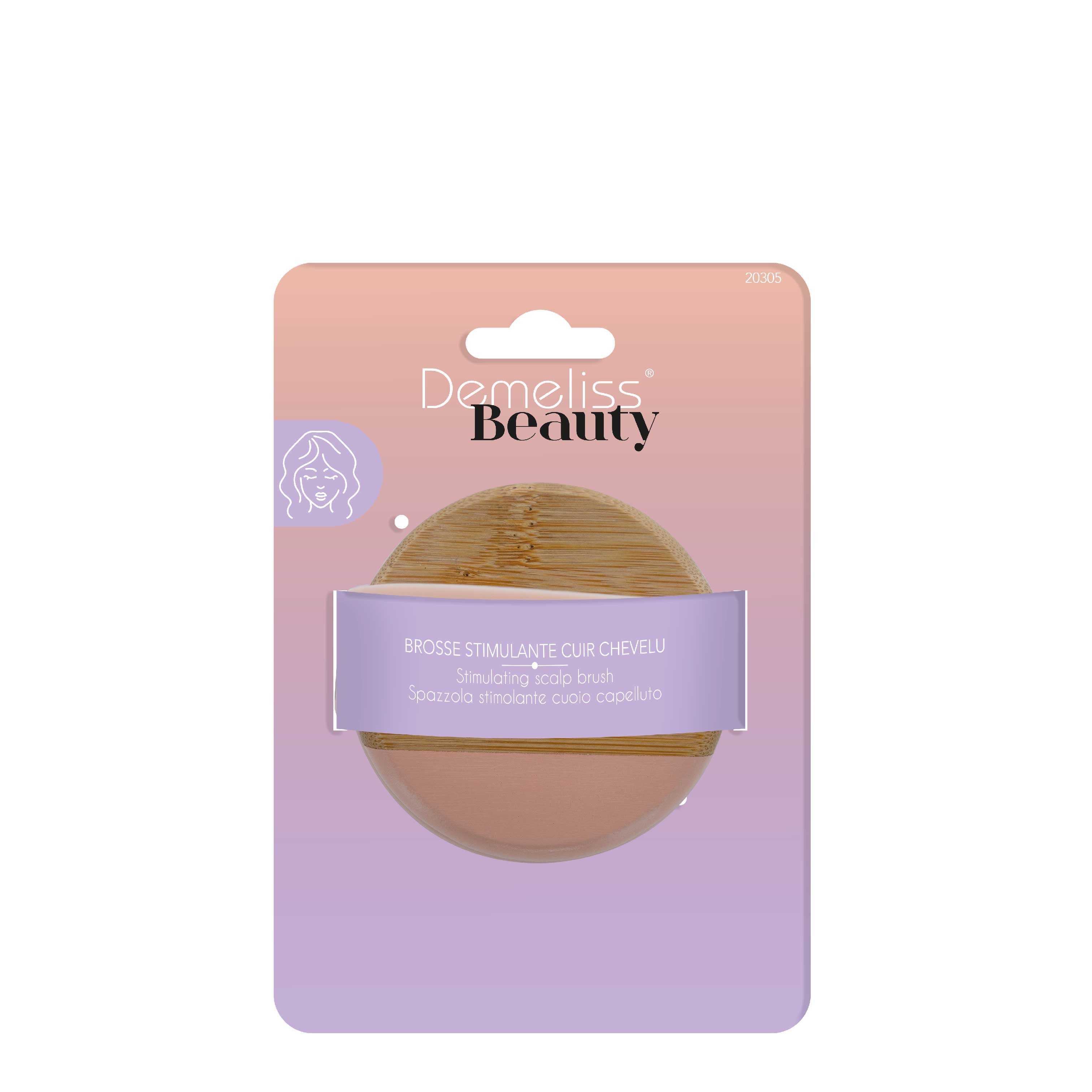 Escova de Massagem Capilar Demeliss Beauty