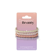 Pack 4 Elásticos com Detalhes Dourados Demlisse Beauty