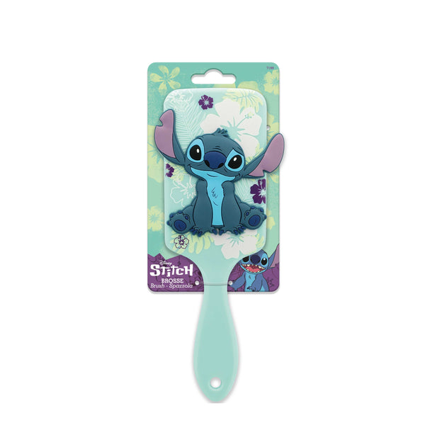Escova de cabelo com relevo Stitch
