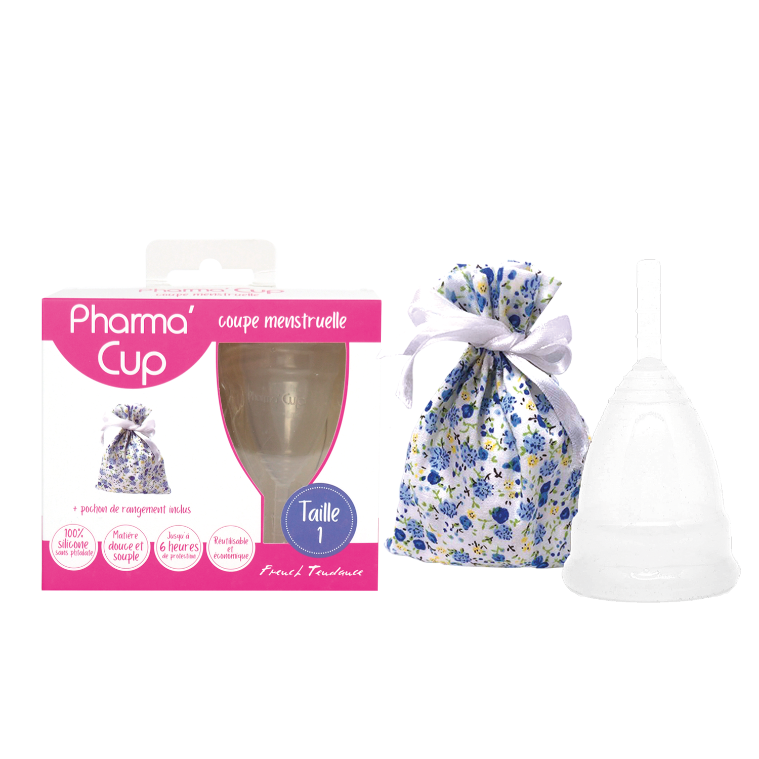 Pharma'Cup Branco - Copo Menstrual Tamanho 1