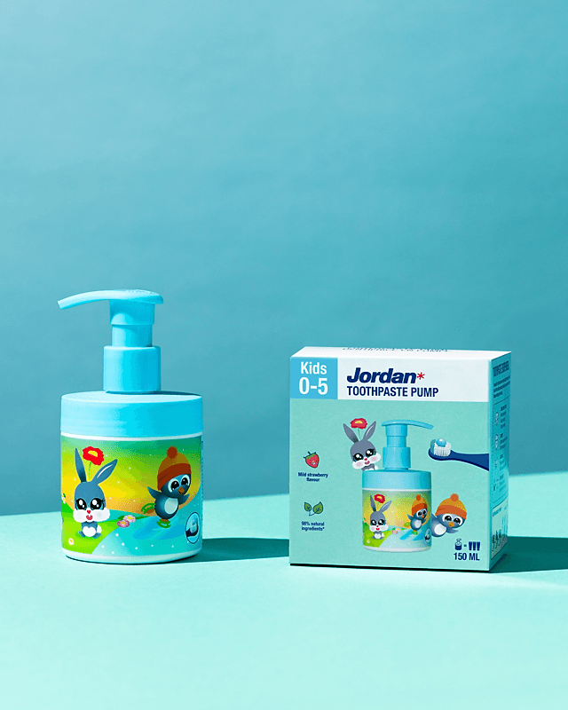 Pasta de Dentes Jordan Pump Infantil 0-5 anos 150ml