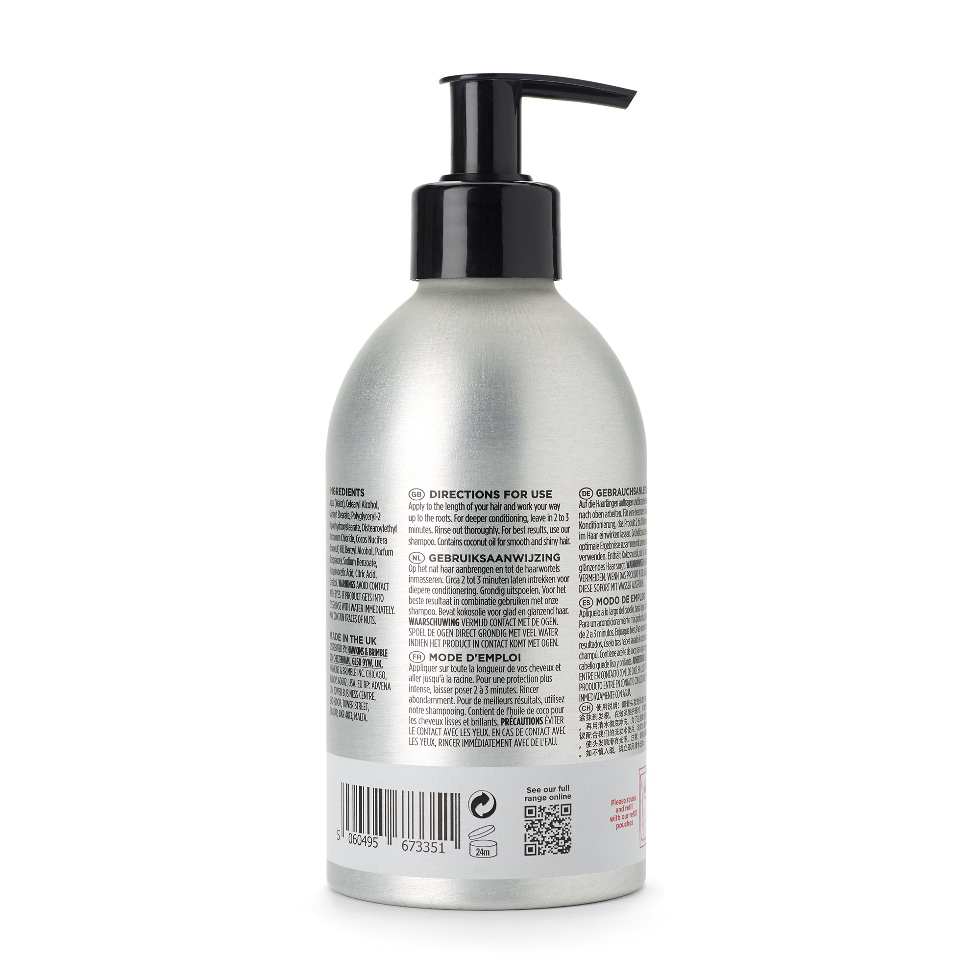 Condicionador Nutritivo Hawkins & Brimble Recarregável 300ml
