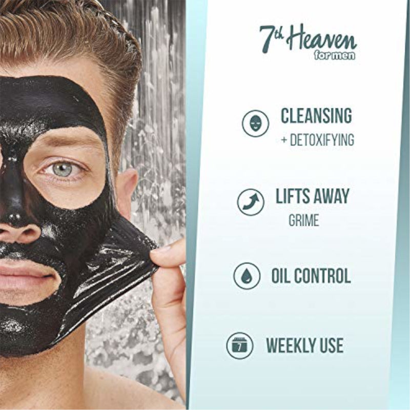 Máscara Facial Peel Off de Argila Preta Homem 7th Heaven