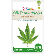 Máscara Facial de Argila Infusão de Canábis CBD 7th Heaven