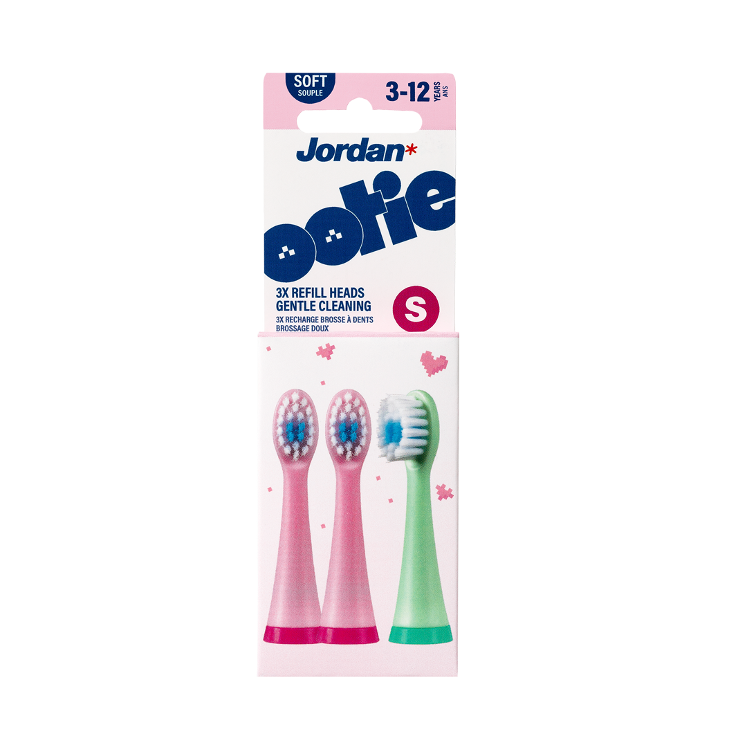 Ootie™ Recargas de Escova de Dentes Jordan – Rosa S