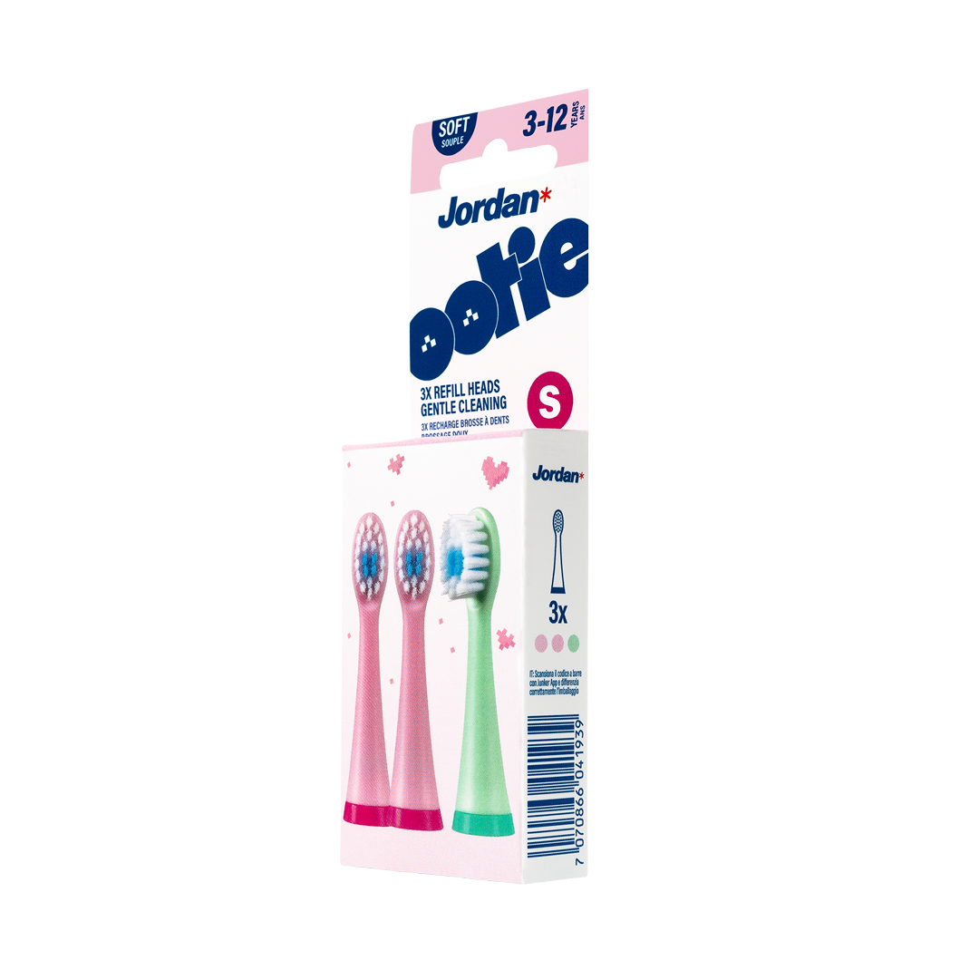 Ootie™ Recargas de Escova de Dentes Jordan – Rosa S