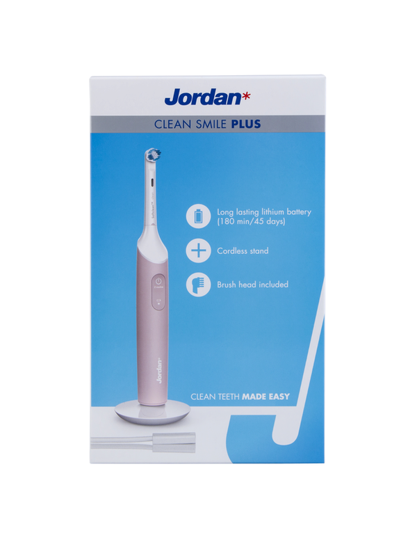Escova Elétrica Jordan Clean Smile Plus Rosa 1un