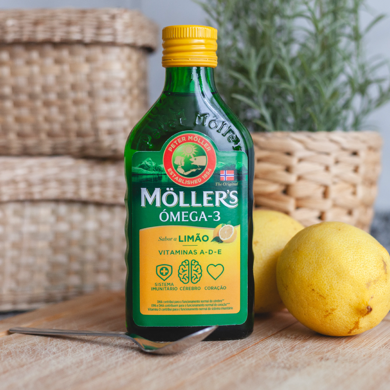 Suplemento Möller´s Alimentar Ómega-3 de Limão - 250ml