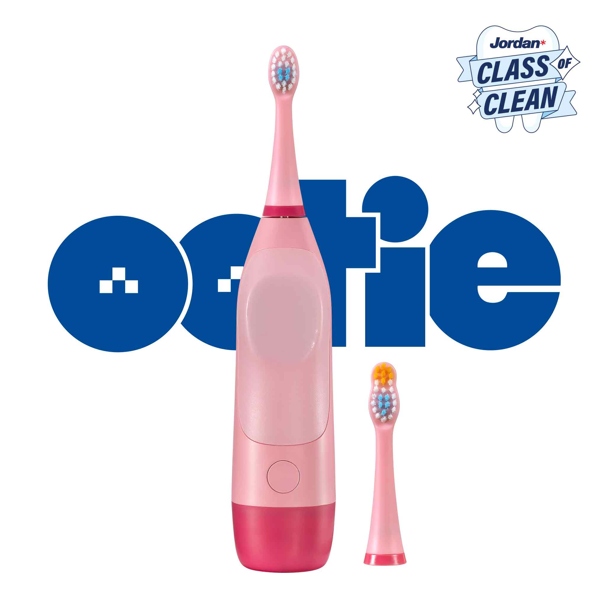 Escova de Dentes Elétrica Jordan OOTIE Infantil Rosa