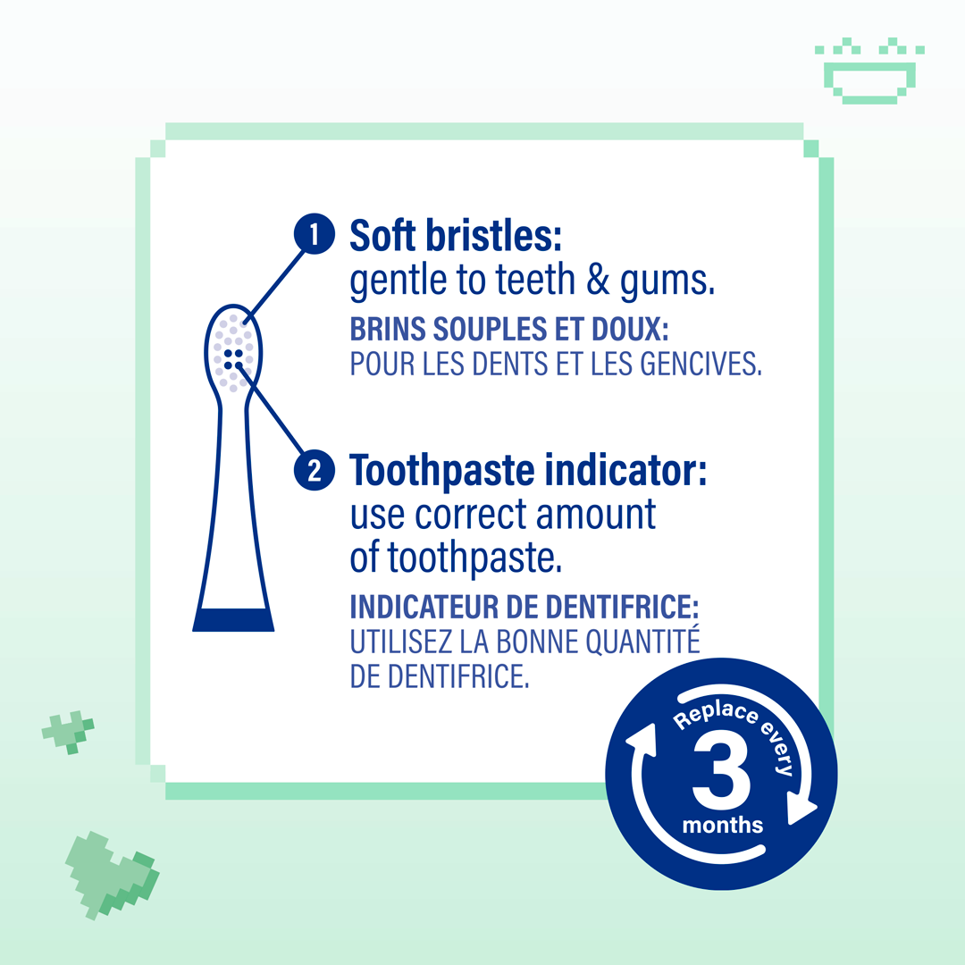 Ootie™ Recargas de Escova de Dentes Jordan – Verde S