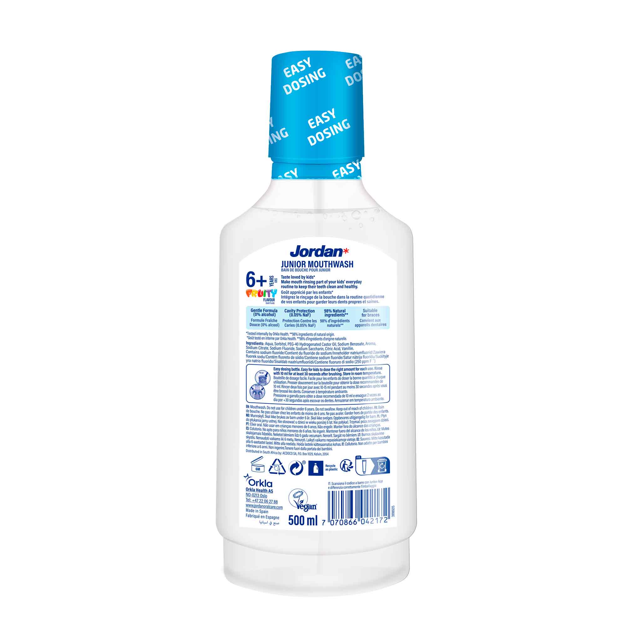 Elixir Infantil Jordan +6 Proteção Anticárie 500ml