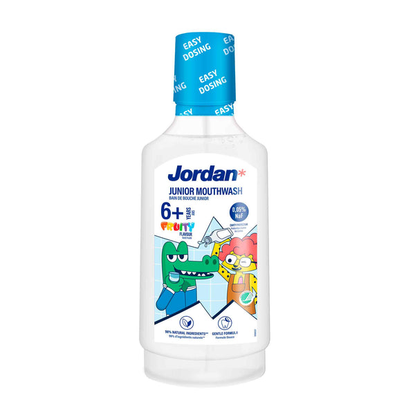Jordan Junior Mouthwash 6+ Fruity – Elixir Infantil de Proteção Anticárie