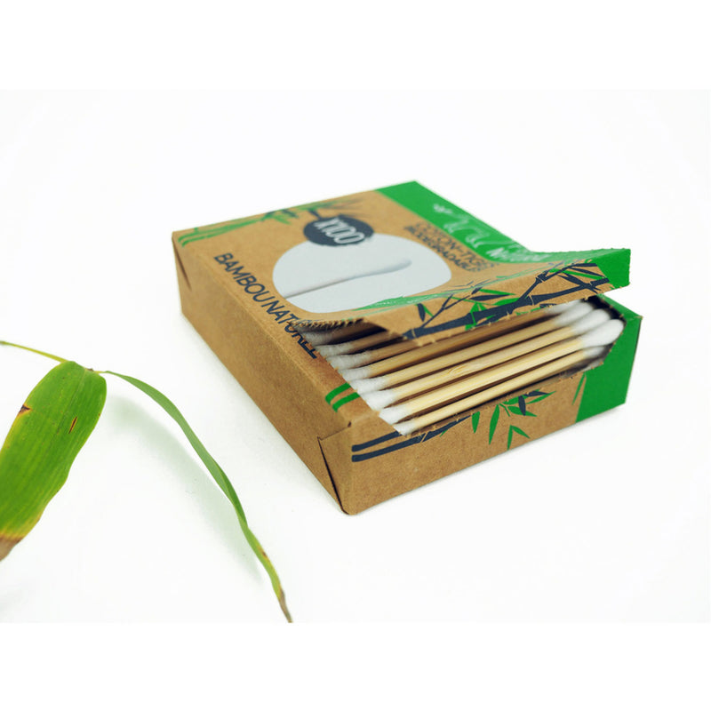 Cotonetes de Bambu Feel Natural Biodegradáveis 100un