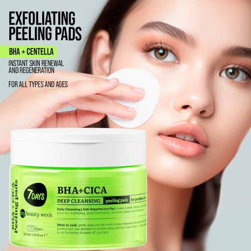Peeling Pads de Limpeza Profunda com BHA e CICA – 150ml