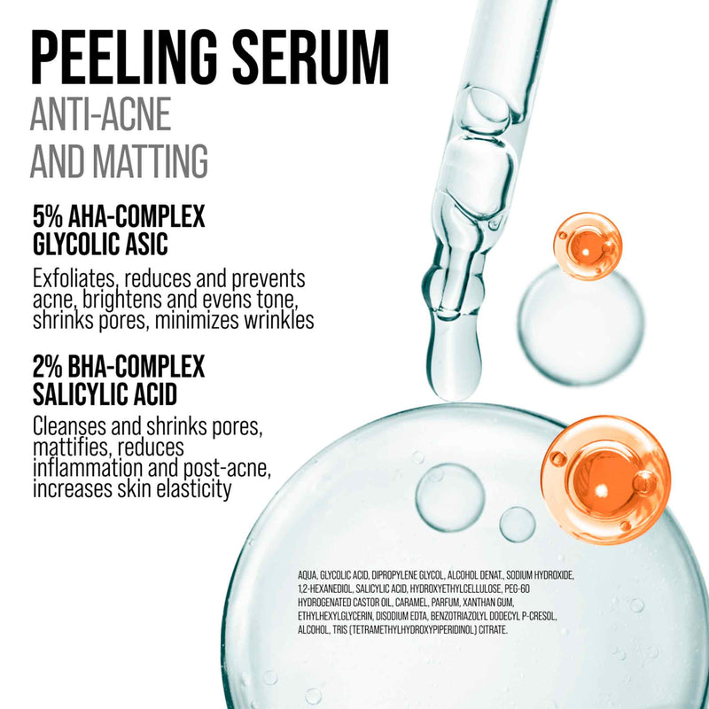 Sérum Esfoliante Facial com AHA + BHA – 20ml