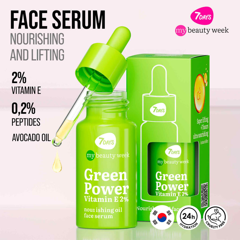 Sérum Facial Anti-Idade GREEN POWER com Vitamina E – 20ml