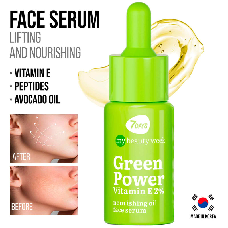 Sérum Facial Anti-Idade GREEN POWER com Vitamina E – 20ml