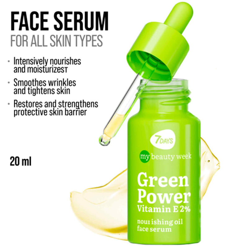 Sérum Facial Anti-Idade GREEN POWER com Vitamina E – 20ml