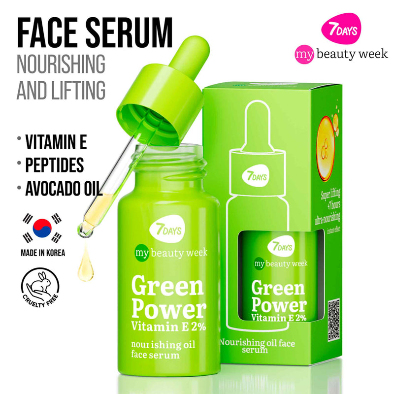 Sérum Facial Anti-Idade GREEN POWER com Vitamina E – 20ml