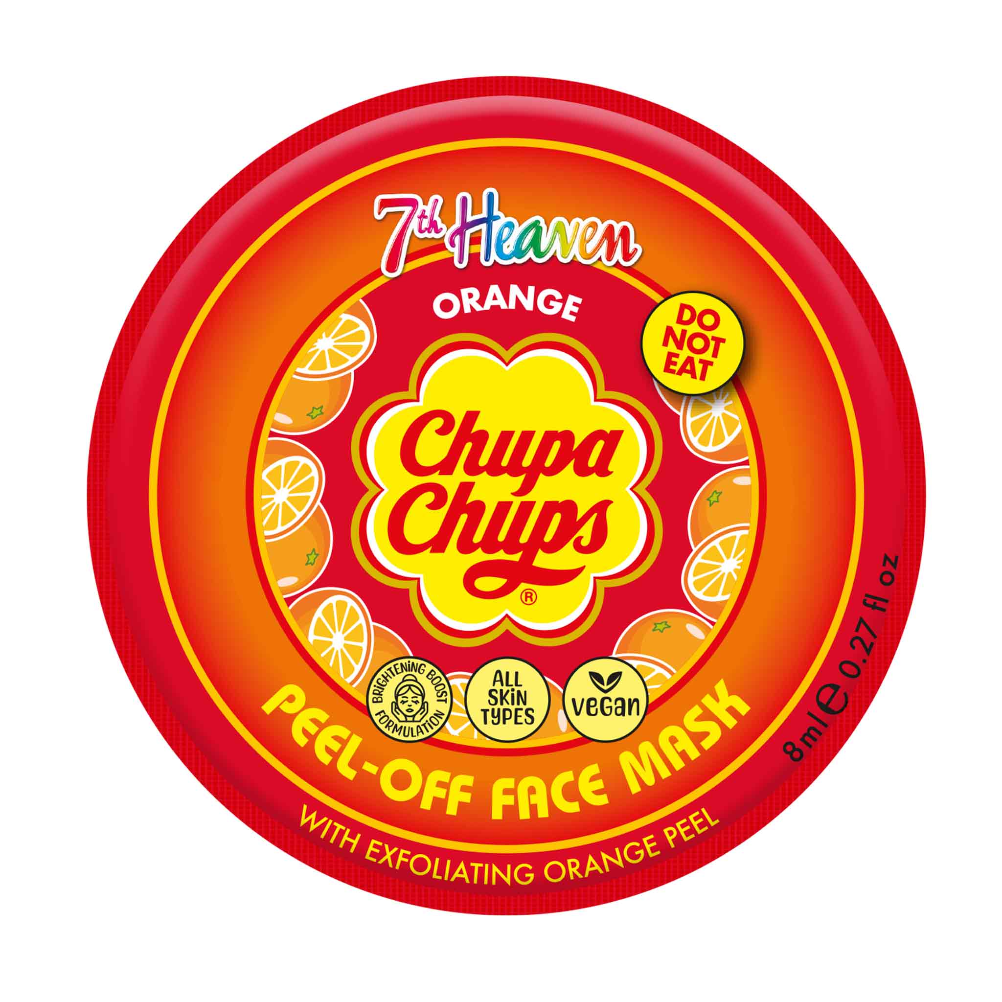Chupa Chups Máscara Facial Peel-Off Laranja – 7th Heaven