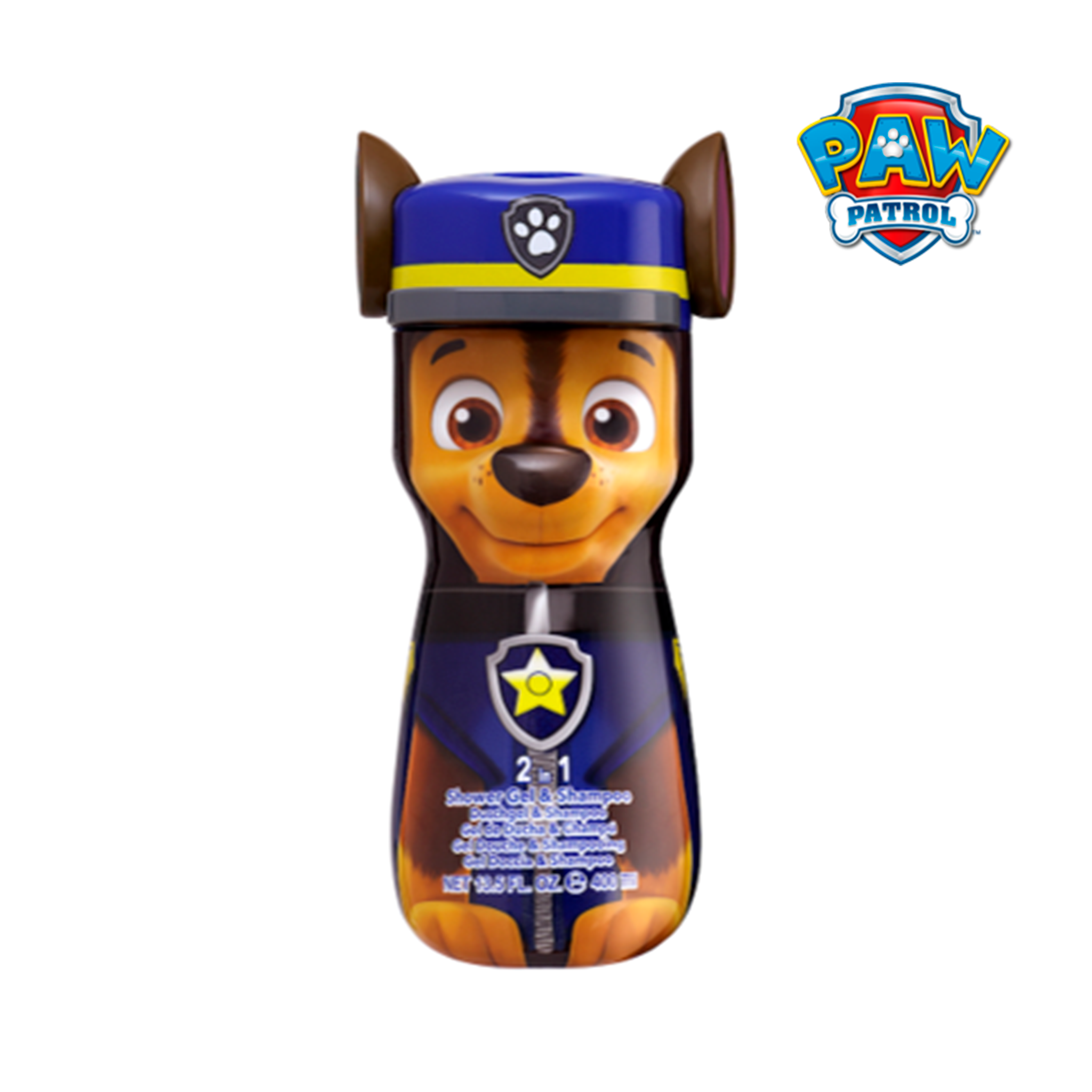 Patrulha Pata – Chase - Gel de Duche & Champô 2 em 1 (400 ml)