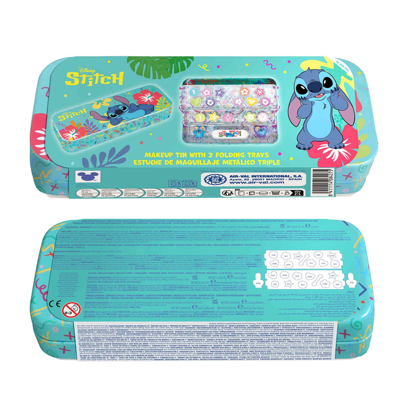 Stitch Estojo Metálico de Maquilhagem Triplo