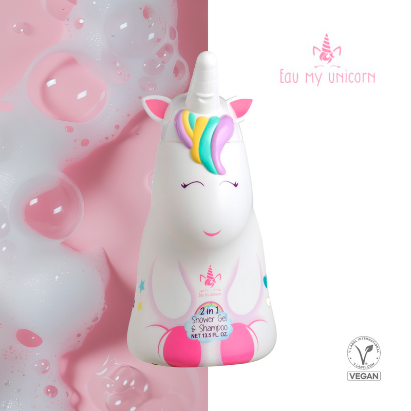 Eau my Unicorn – Gel de Duche e Champô 2 em 1 (400 ml)