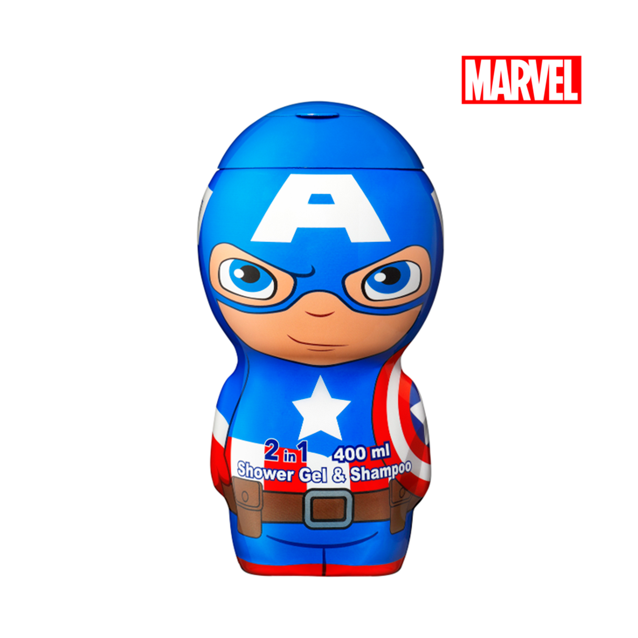 Marvel Captain America – Gel de Duche e Champô 2 em 1 (400 ml)