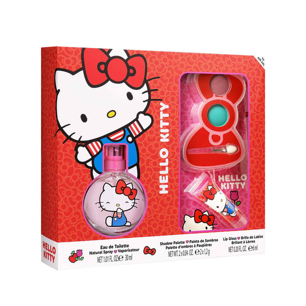 Hello Kitty Coffret – Eau de Toilette 30 ml + Sombras de Olhos + Brilho de Lábios