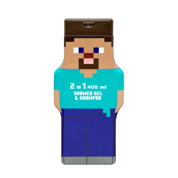 Minecraft Steve Gel de Duche & Champô 2 em 1 – 400 ml