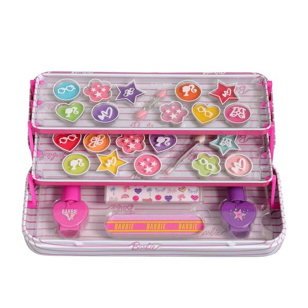Barbie Estojo Metálico de Maquilhagem Triplo