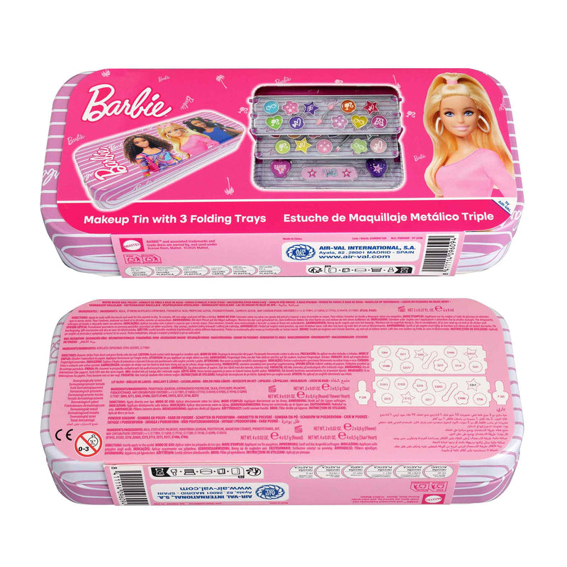 Barbie Estojo Metálico de Maquilhagem Triplo
