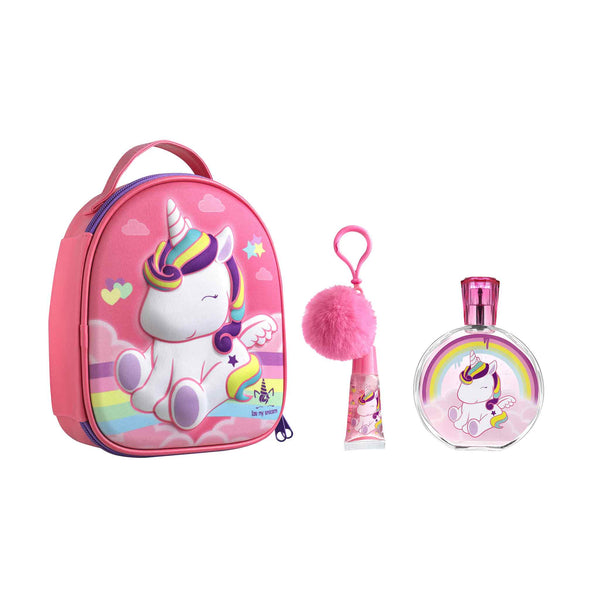 Eau My Unicorn Neceser 3D – Eau de Toilette 100 ml + Brilho de Lábios com Pompom