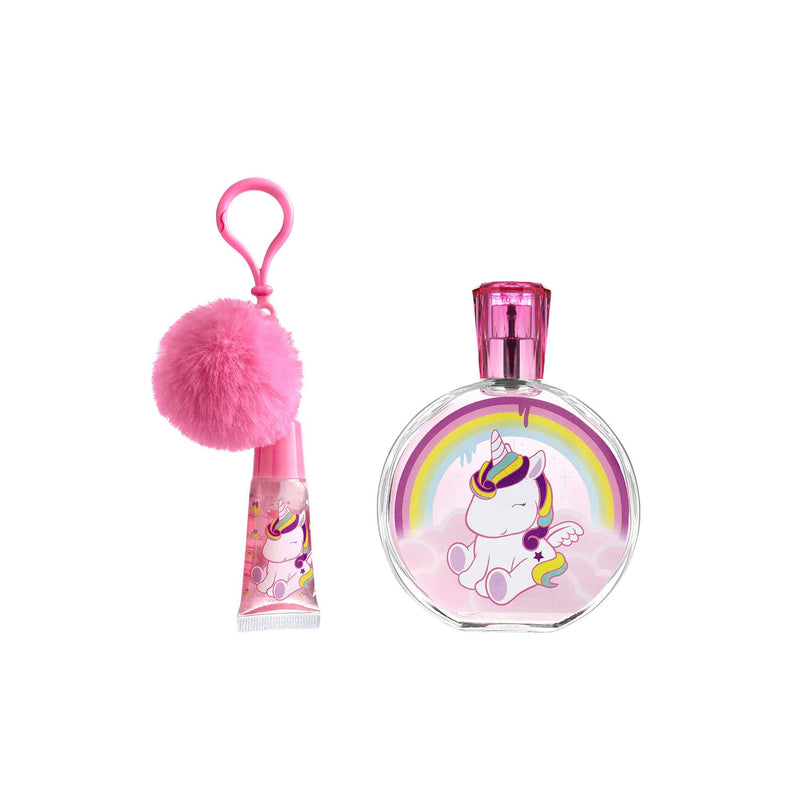 Eau My Unicorn Neceser 3D – Eau de Toilette 100 ml + Brilho de Lábios com Pompom