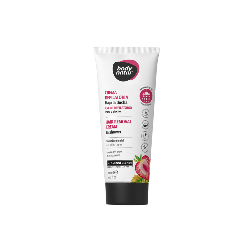 Creme Depilatório Chuveiro Body Natur Todos os tipos de pele, 200ml