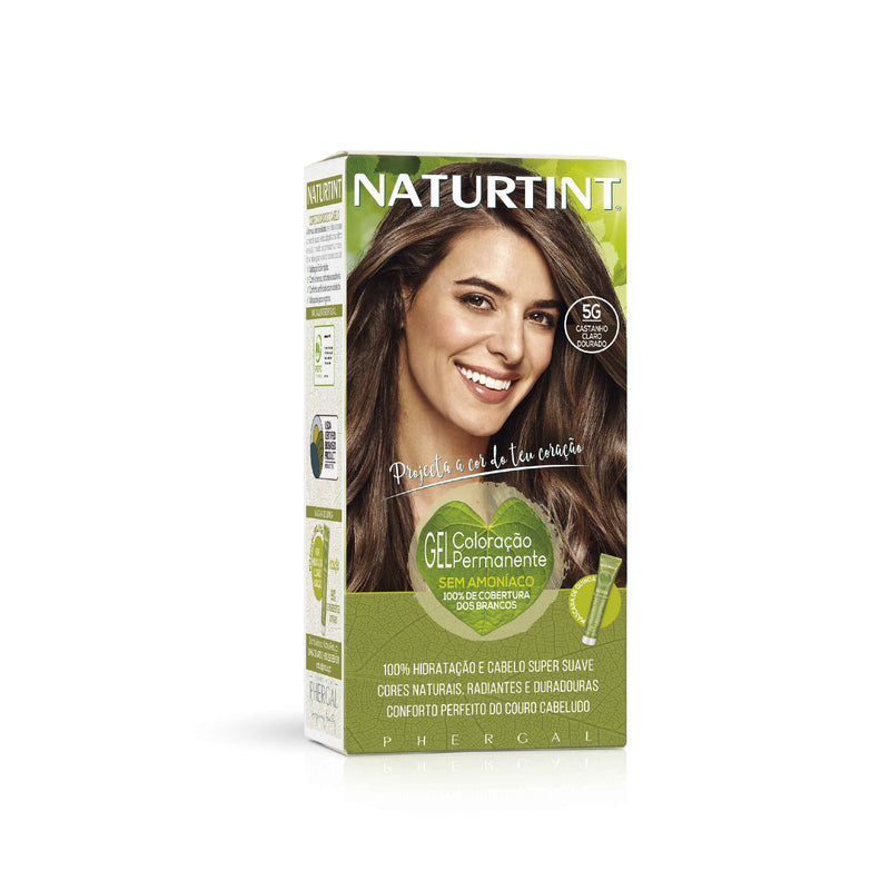 Coloração Permanente Naturtint para Cabelo 5G Castanho Claro Dourado