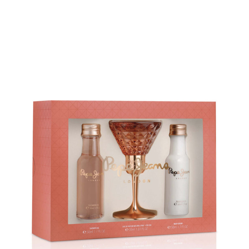 Conjunto PEPE JEANS London Senhora EDT30ml+ Shower Gel 50ml+ Body Lotion 50ml