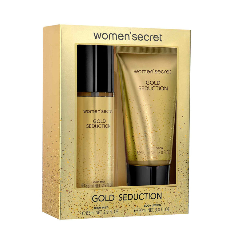 Women’secret Gold Seduction Coffret – Body Mist 85 ml + Body Lotion 90 ml