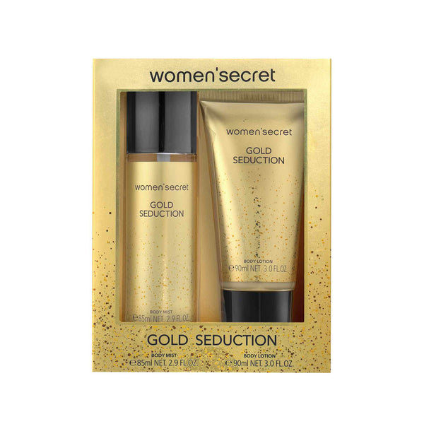 Women’secret Gold Seduction Coffret – Body Mist 85 ml + Body Lotion 90 ml