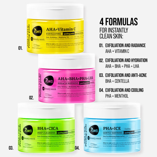 Discos 7DAYS Refrescantes com PHA e Mentol 150ml