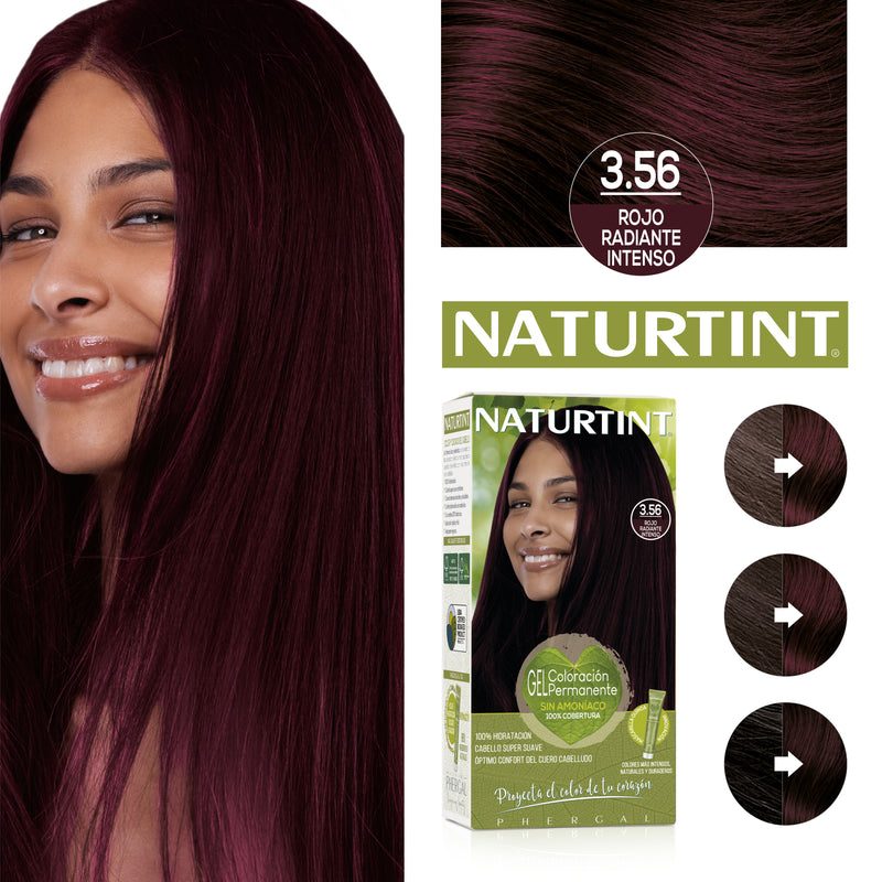 Coloração Permanente Naturtint para Cabelo 3NV Vermelho Radiante