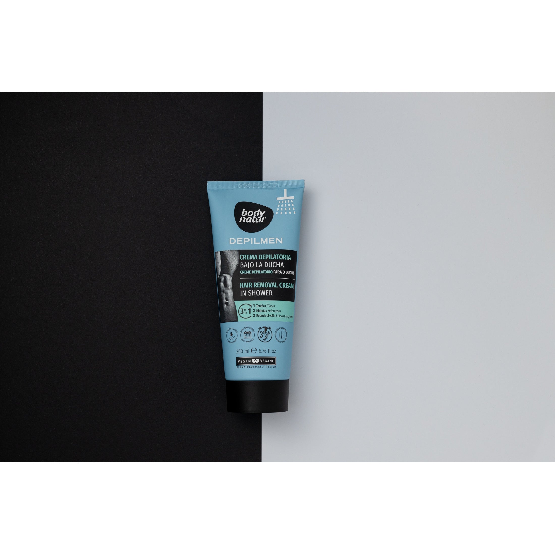 Creme Depilatório Homem Body Natur Chuveiro 4 Em 1, 200ml