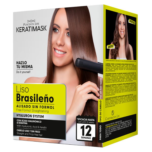Kit Alisamento Brasileiro Keratimask Be Natural 100ml