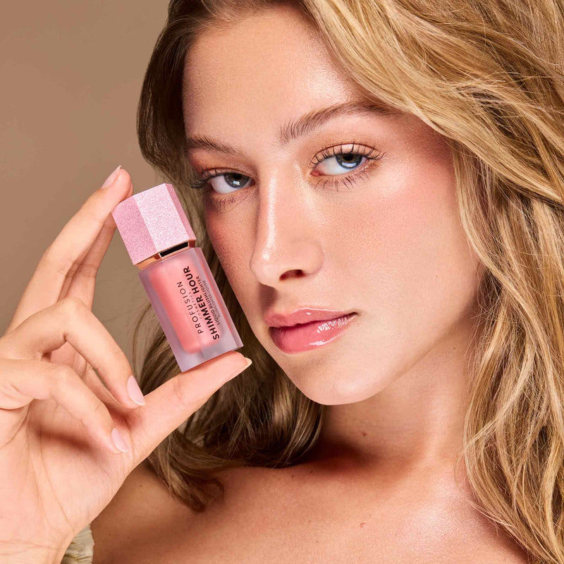 Shimmer Hour Liquid Blushlighter – Peach Mimosa