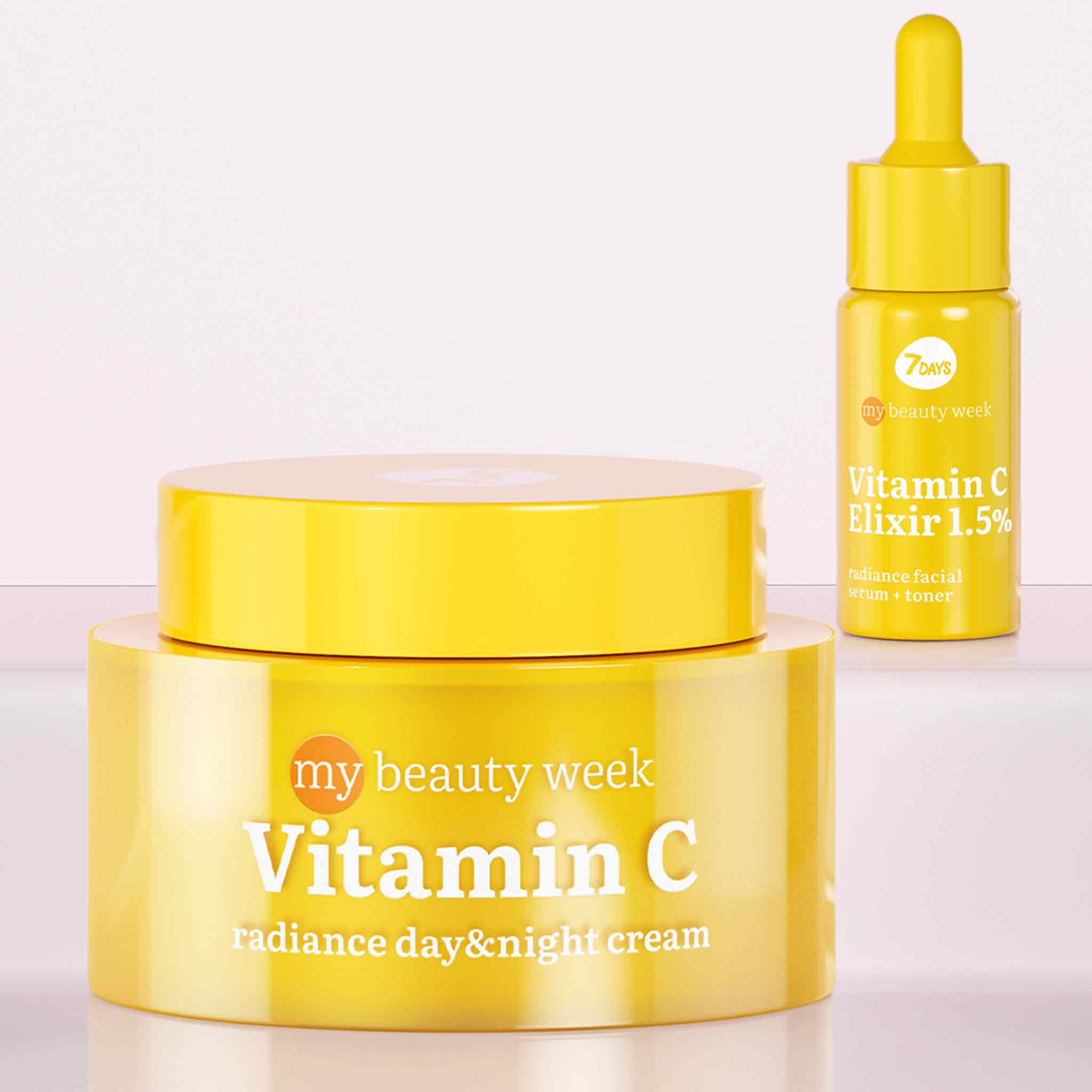 Máscara Facial Creme 7DAYS Vitamin C Iluminador D&N 50ml
