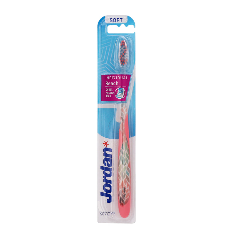 Escova de Dentes Jordan Individual Reach Adulto, Suave