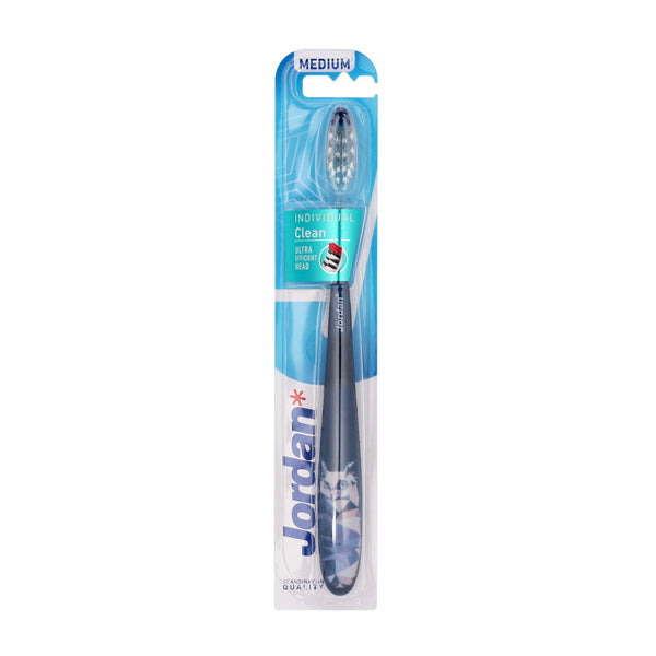 Escova de Dentes Jordan Adulto Individual Clean, Medium