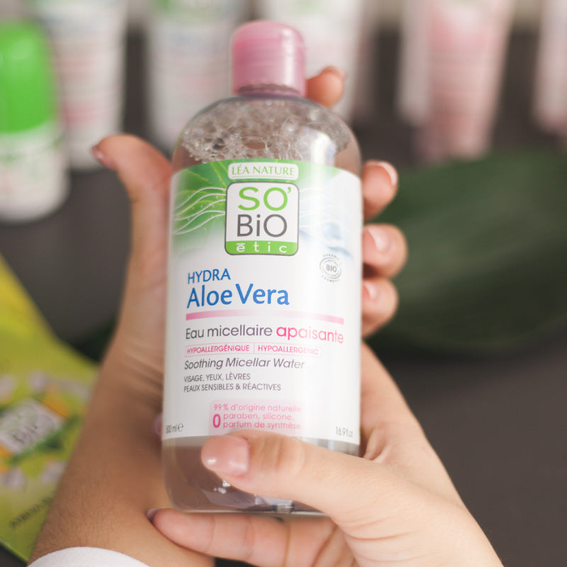 Água Micelar SoBio Aloe Vera 500ml