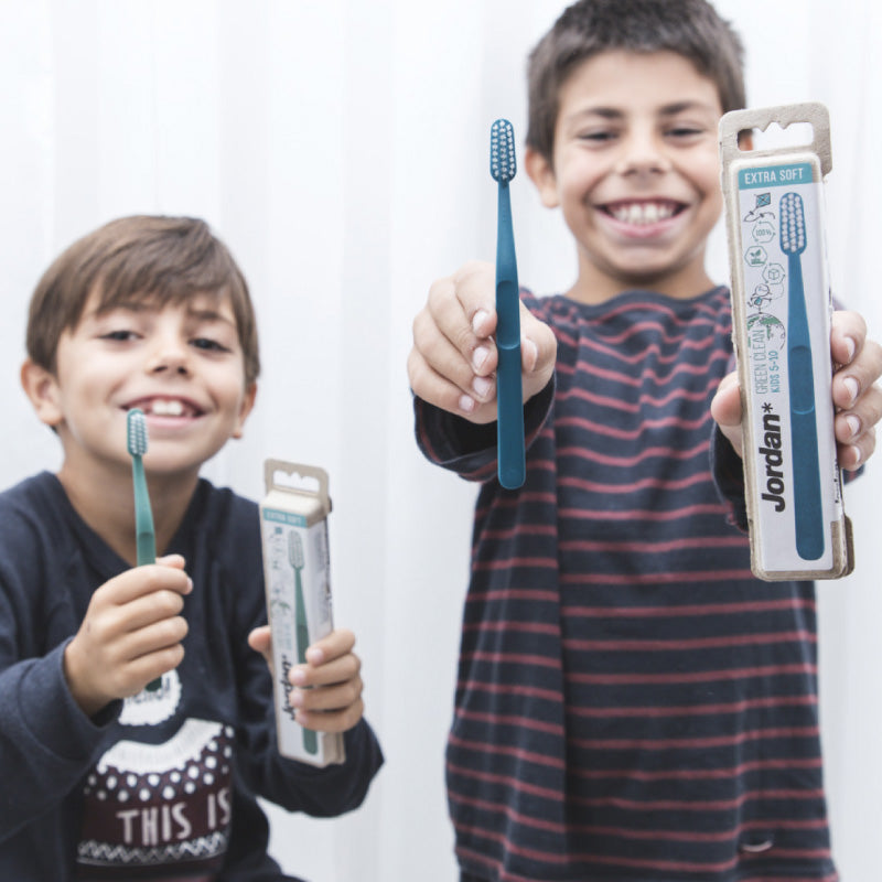 Escova de Dentes Jordan Green Clean Criança, 5-10 anos